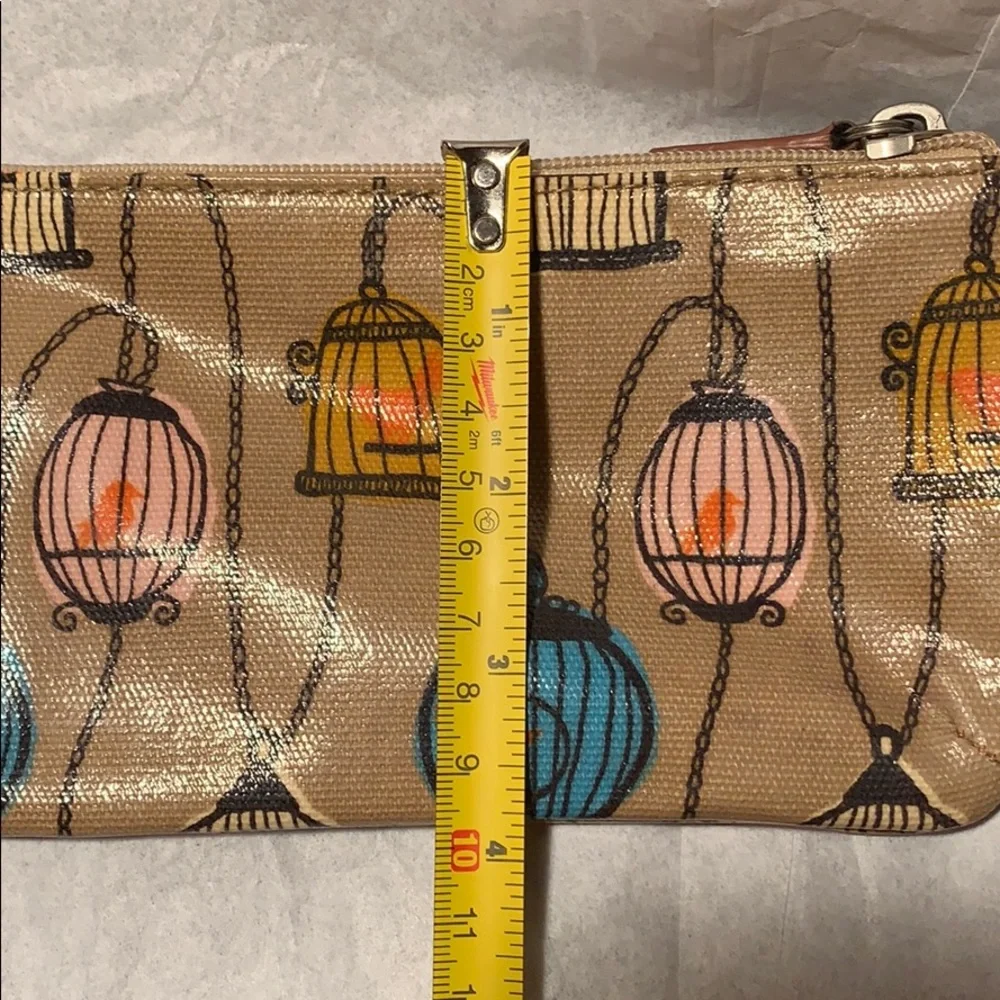 Birdcage chains cosmetic pouch